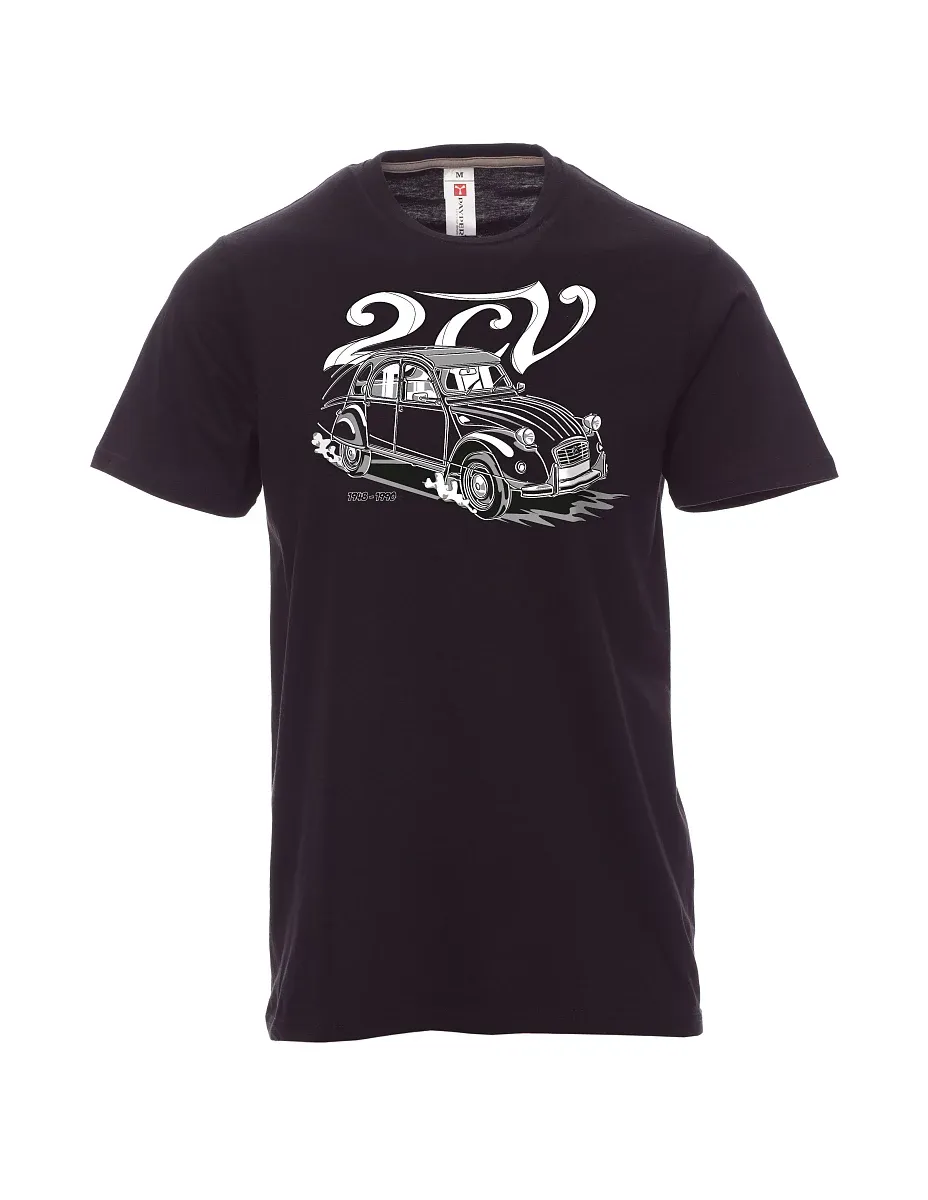 Męski t-shirt czarny 2CV
