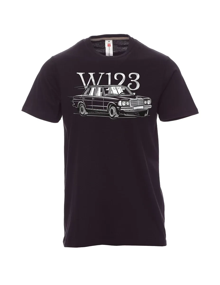 Męski t-shirt czarny W123