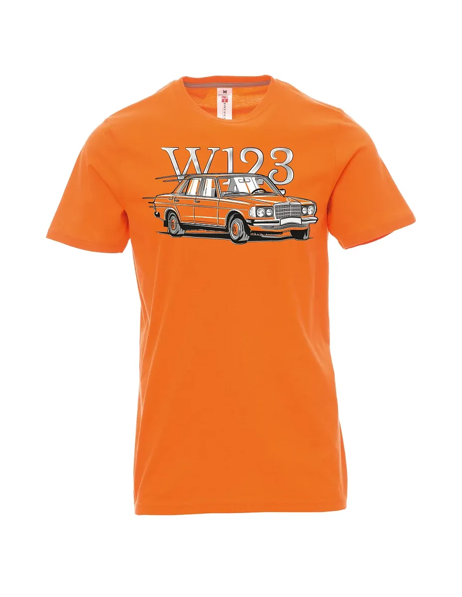 Męski t-shirt pomarańczowy W123