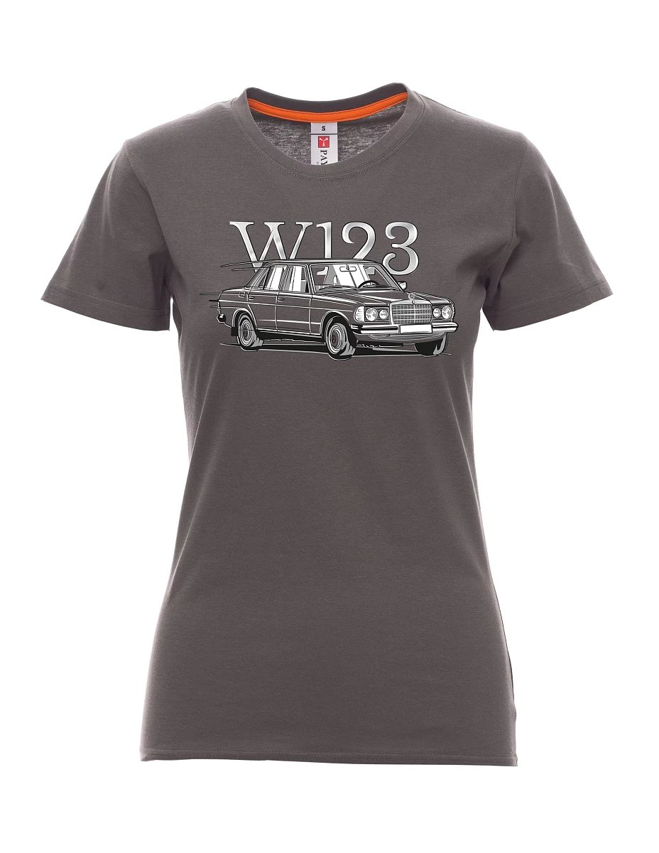 Damski t-shirt antracytowy W123