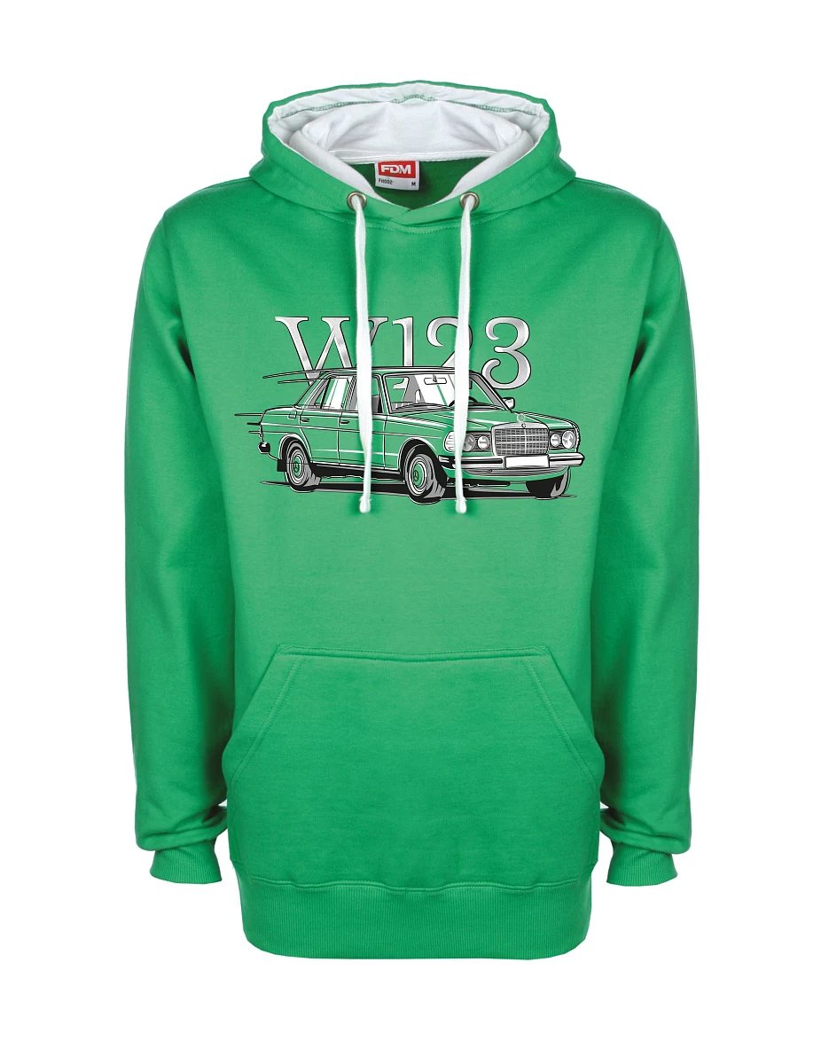 Bluza biało-zielona W123