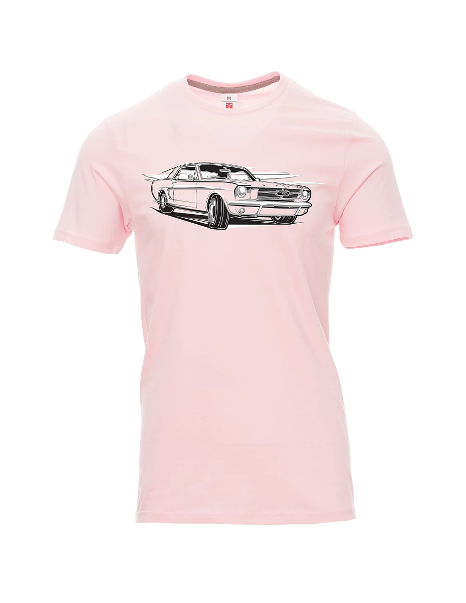 Męski t-shirt jasnoróżowy Mustang