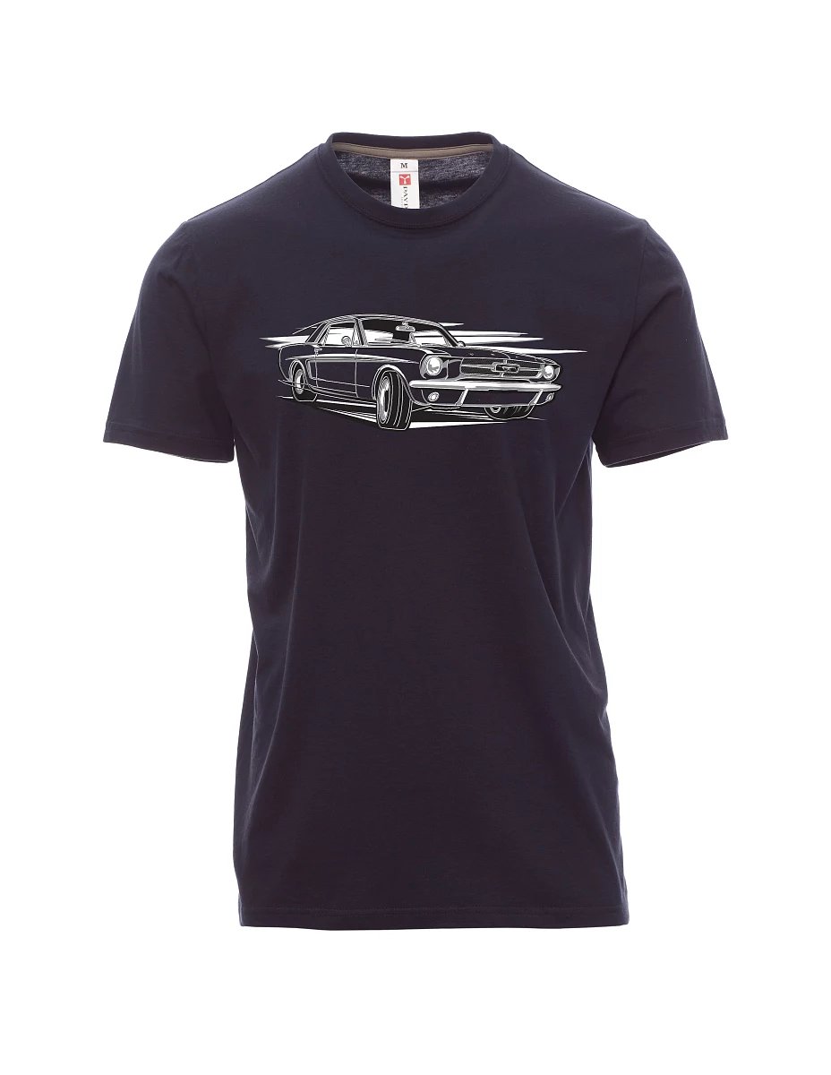 Męski t-shirt marynarka wojenna Mustang
