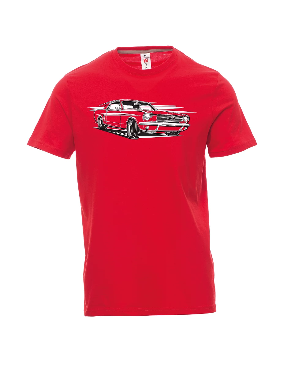 Męski t-shirt czerwony Mustang