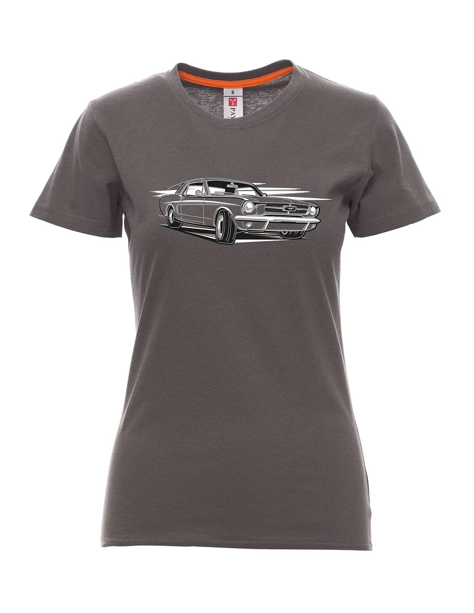 Damski t-shirt antracytowy Mustang
