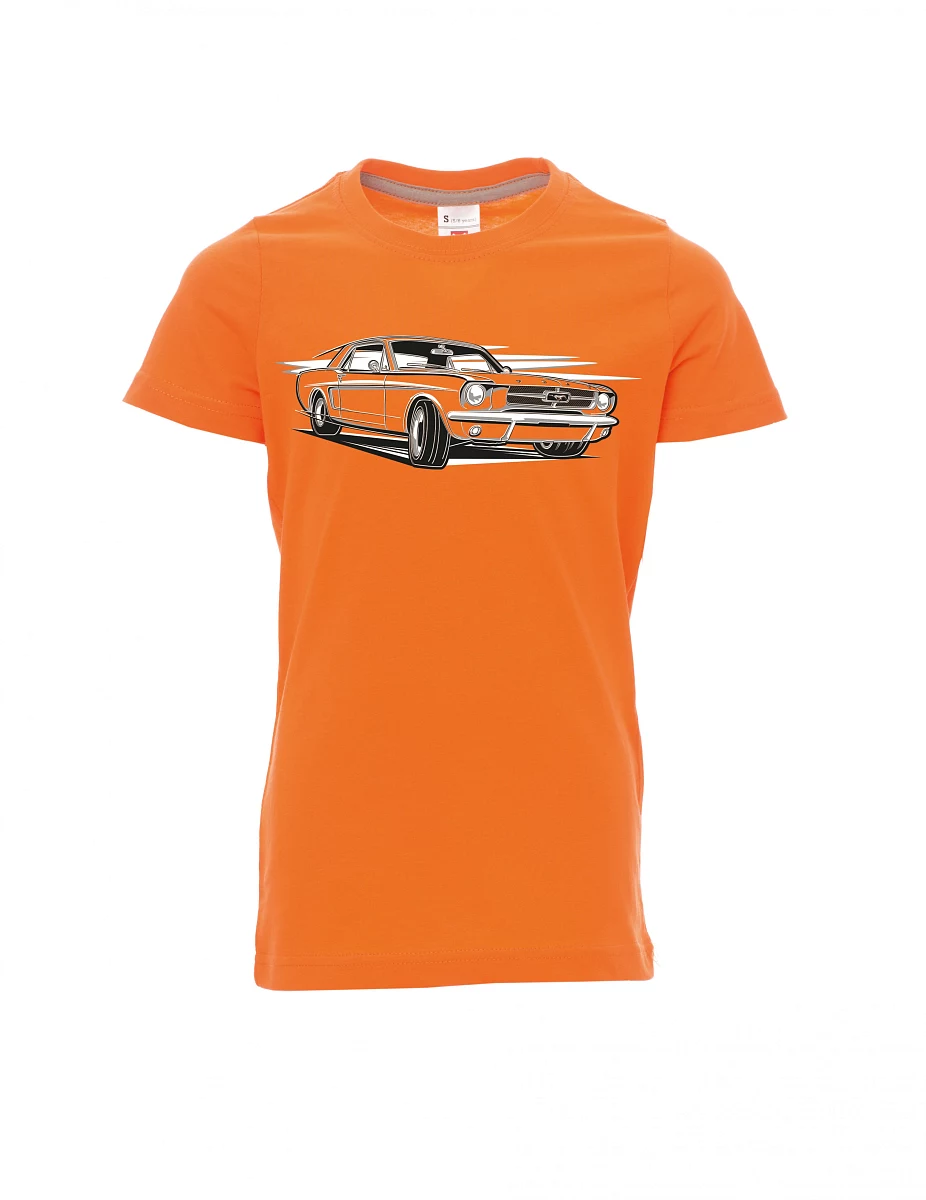 Dziecięcy t-shirt pomarańczowy Mustang