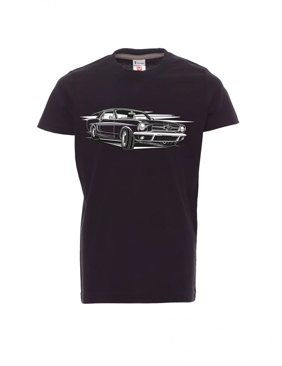 Dziecięcy t-shirt czarny Mustang