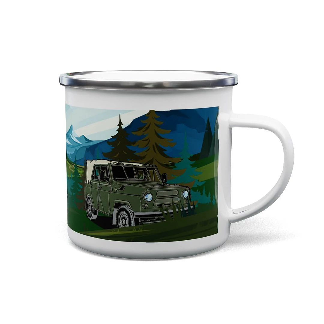 Kubek emaliowany UAZ 469 330 ml