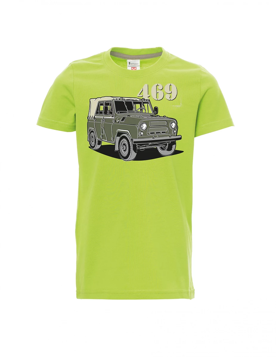 Dziecięcy t-shirt jasno zielony UAZ 469