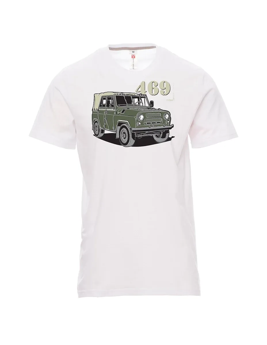 Męski t-shirt biały UAZ 469