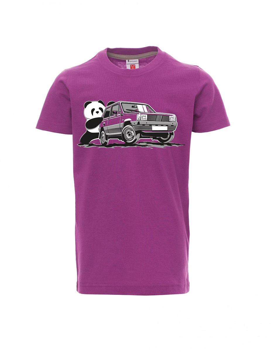 Dziecięcy t-shirt purpurowy Włoski weteran F Panda