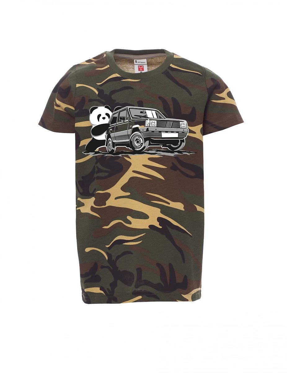 Dziecięcy t-shirt kamufla Włoski weteran F Panda