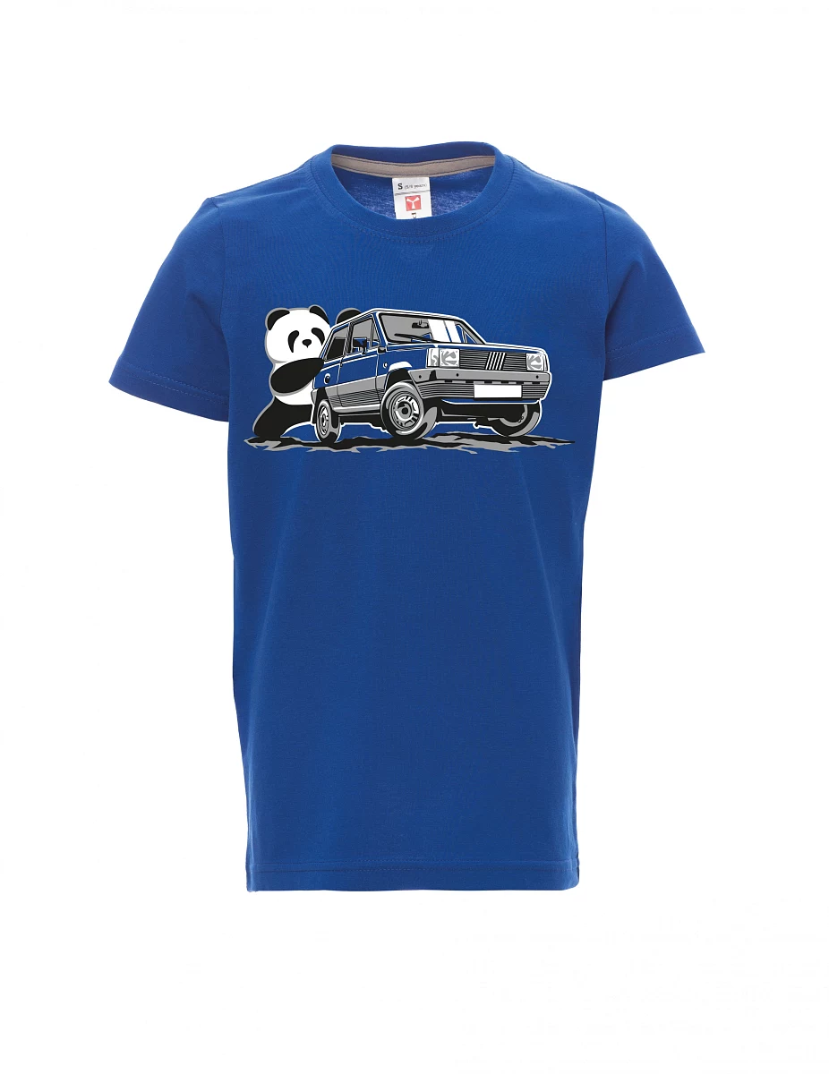 Dziecięcy t-shirt niebieski Włoski weteran F Panda