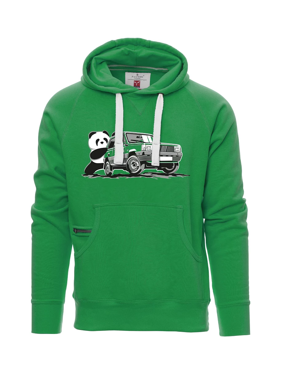 Męska bluza zielona Włoski weteran F Panda