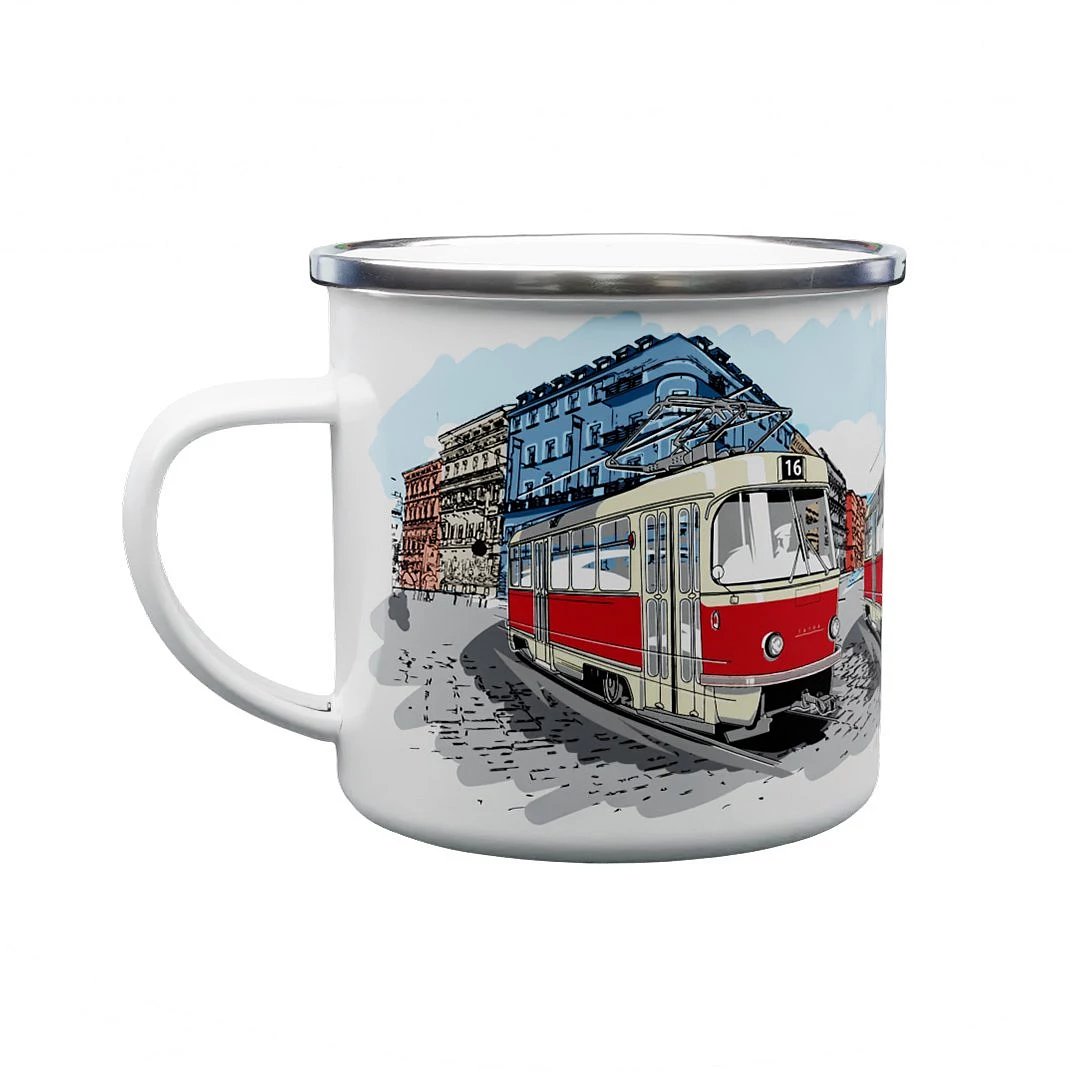Kubek emaliowany Tramwaj T3 330 ml