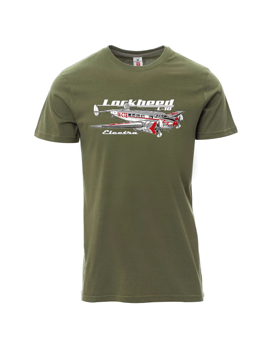 Męski t-shirt khaki Lockheed L-10