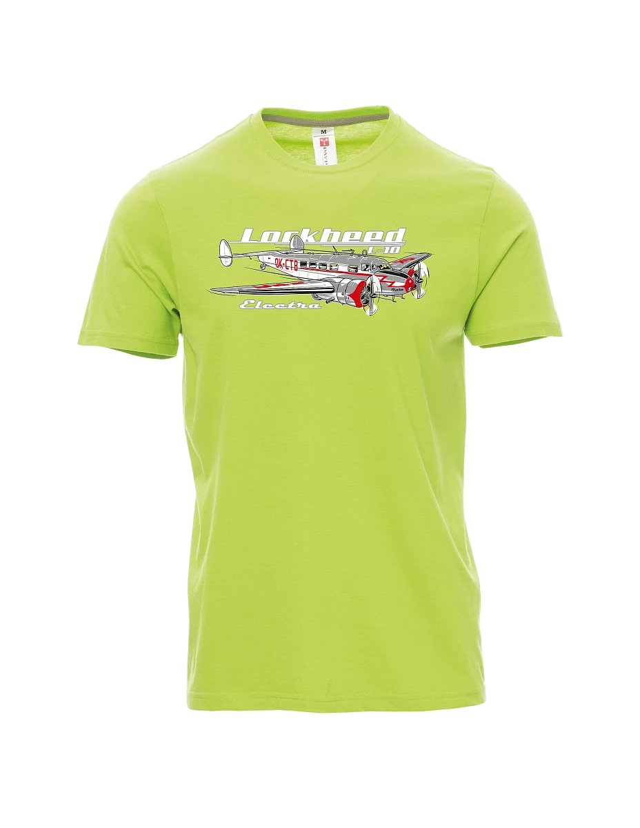 Męski t-shirt jasno zielony Lockheed L-10