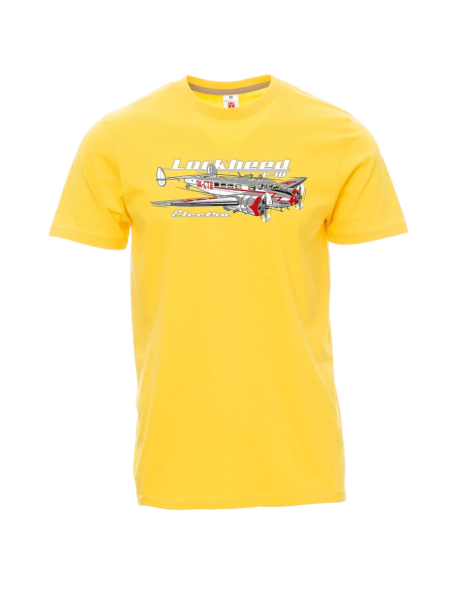Męski t-shirt żółty Lockheed L-10