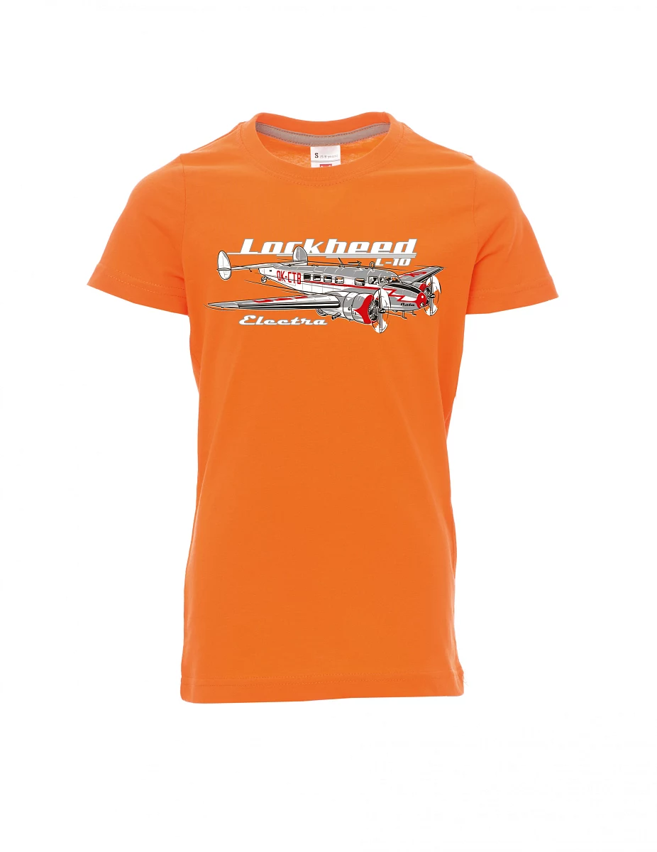 Dziecięcy t-shirt pomarańczowy Lockheed L-10