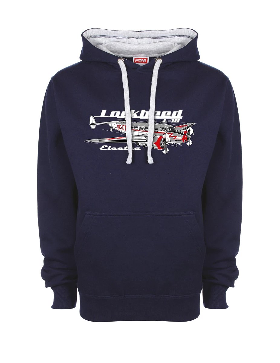 Bluza szaro-królewsko niebieska Lockheed L-10