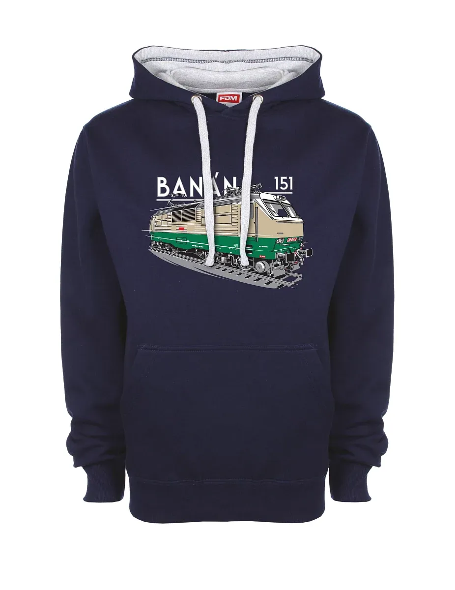 Bluza szaro-królewsko niebieska Lokomotywa elektryczna 151 "banan"