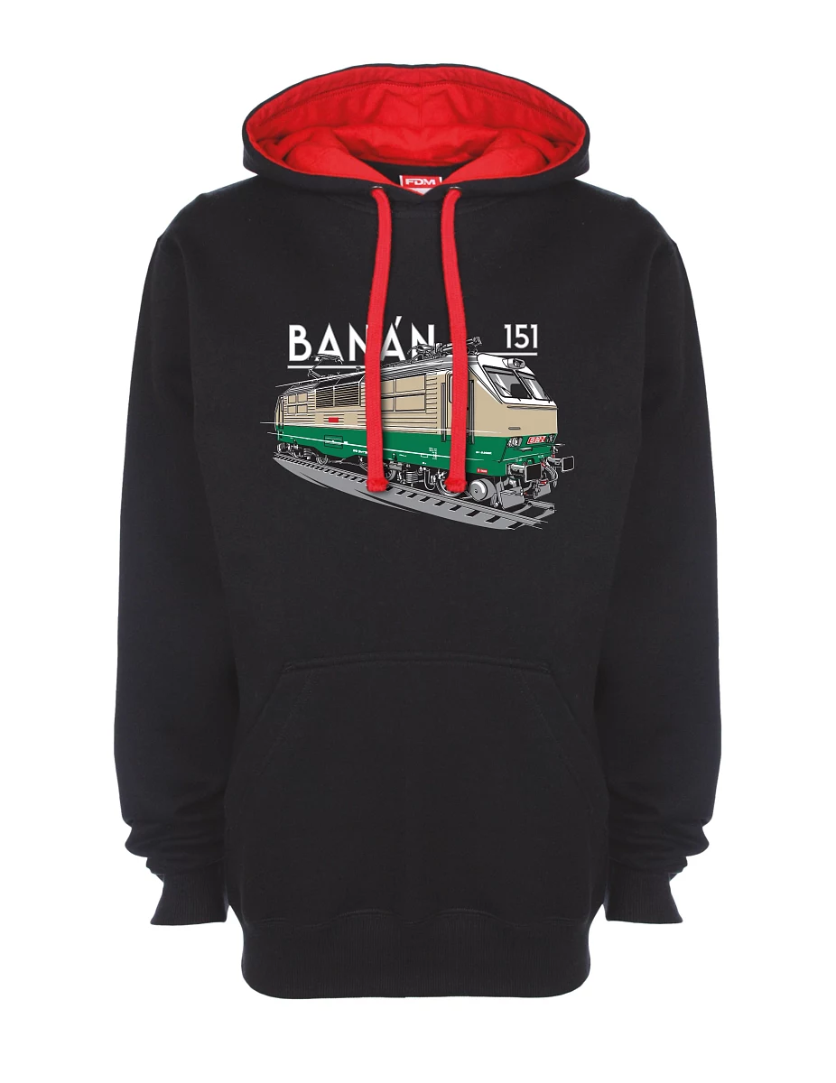 Bluza czerwono-czarna Lokomotywa elektryczna 151 "banan"