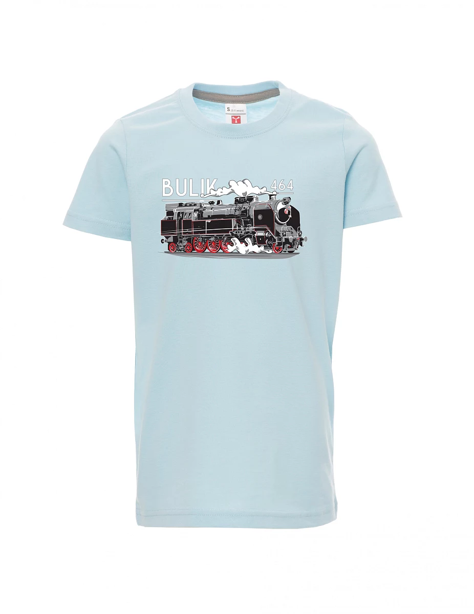 Dziecięcy t-shirt niebieski Lokomotywa 464