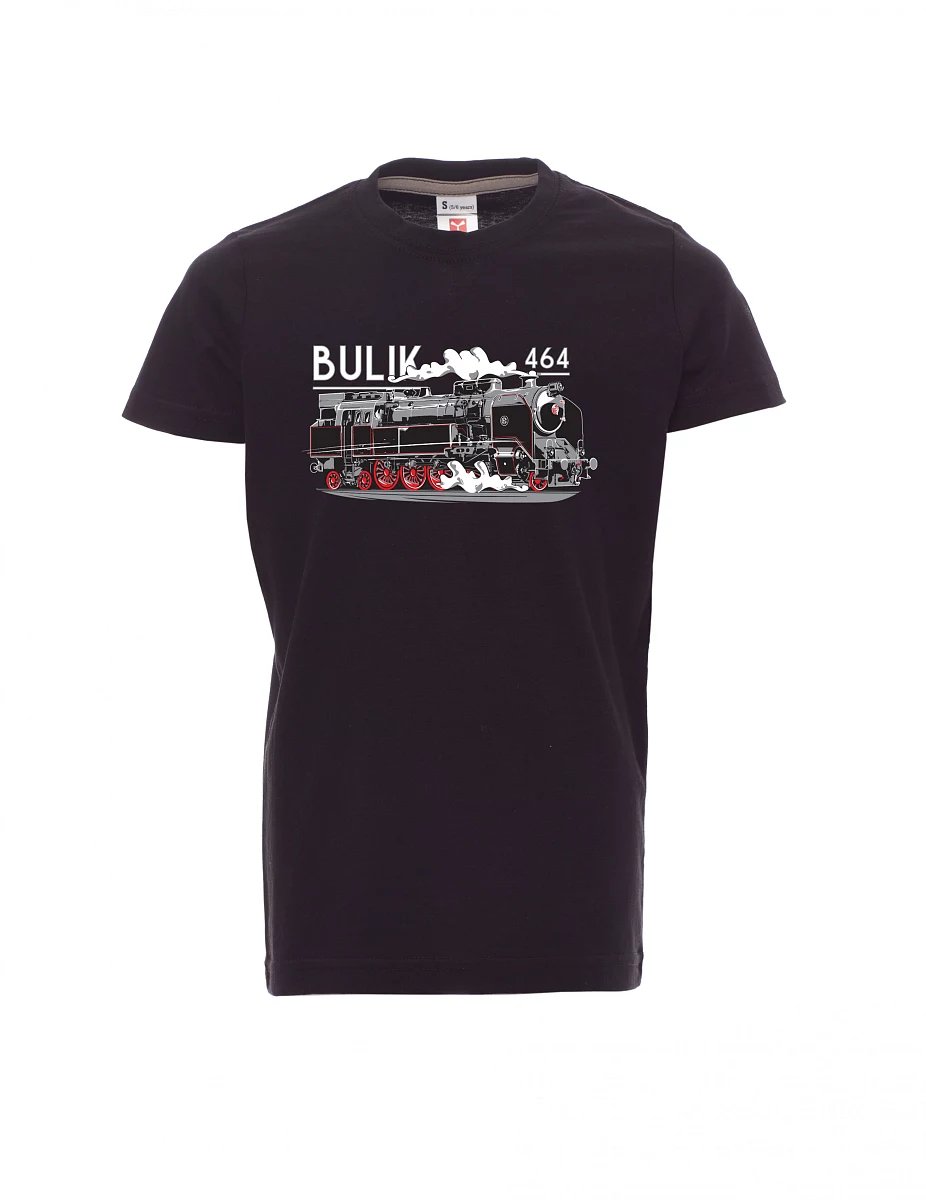 Dziecięcy t-shirt czarny Lokomotywa 464