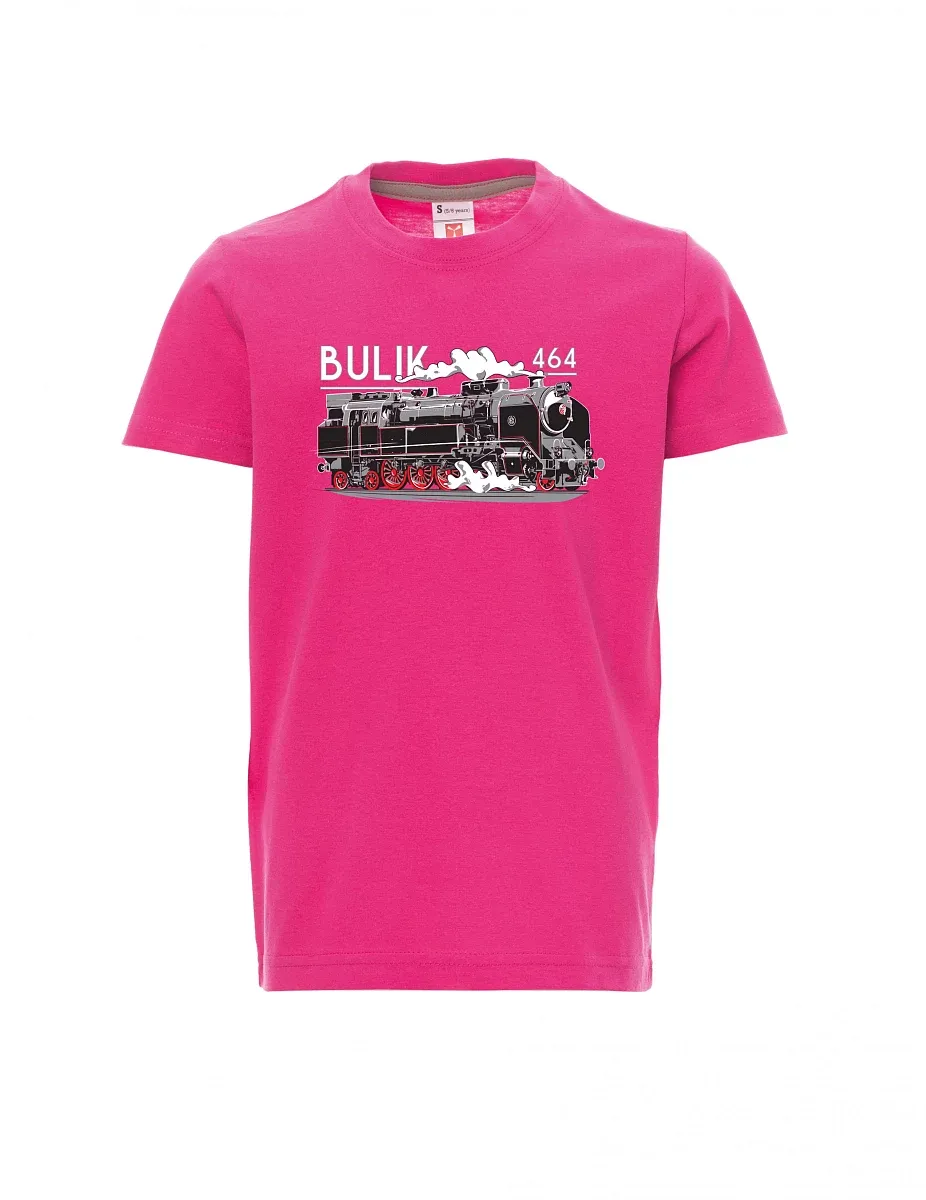 Dziecięcy t-shirt różowy Lokomotywa 464