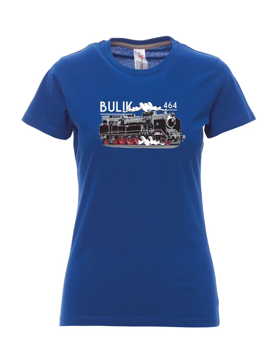 Damski t-shirt królewski niebieski Lokomotywa 464