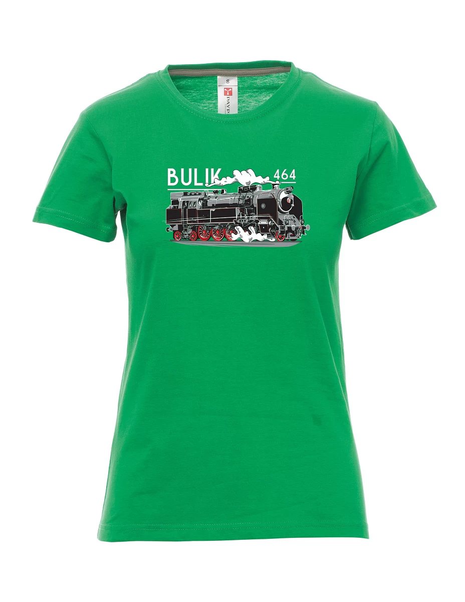 Damski t-shirt zielony Lokomotywa 464