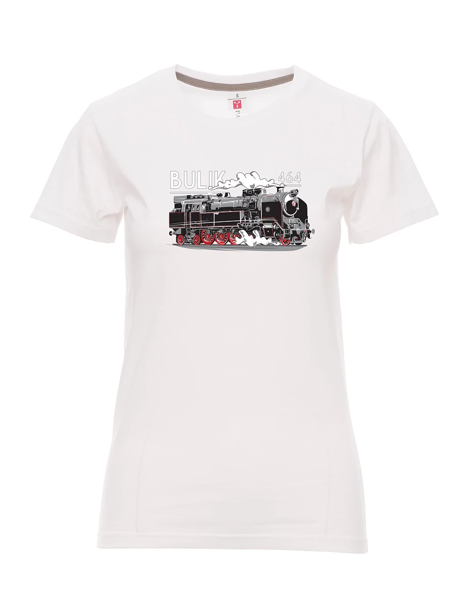 Damski t-shirt biały Lokomotywa 464