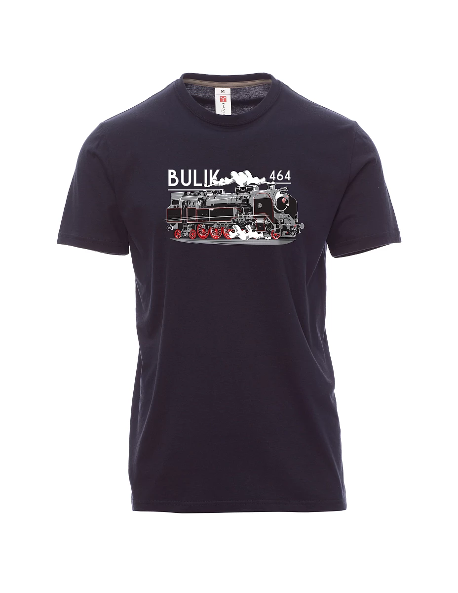 Męski t-shirt marynarka wojenna Lokomotywa 464