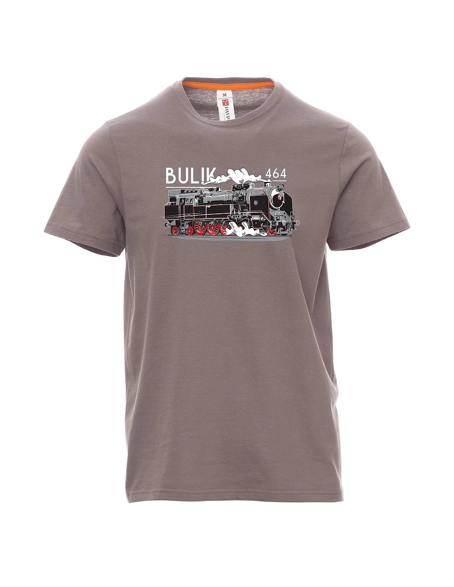 Męski t-shirt stalowa szarość Lokomotywa 464