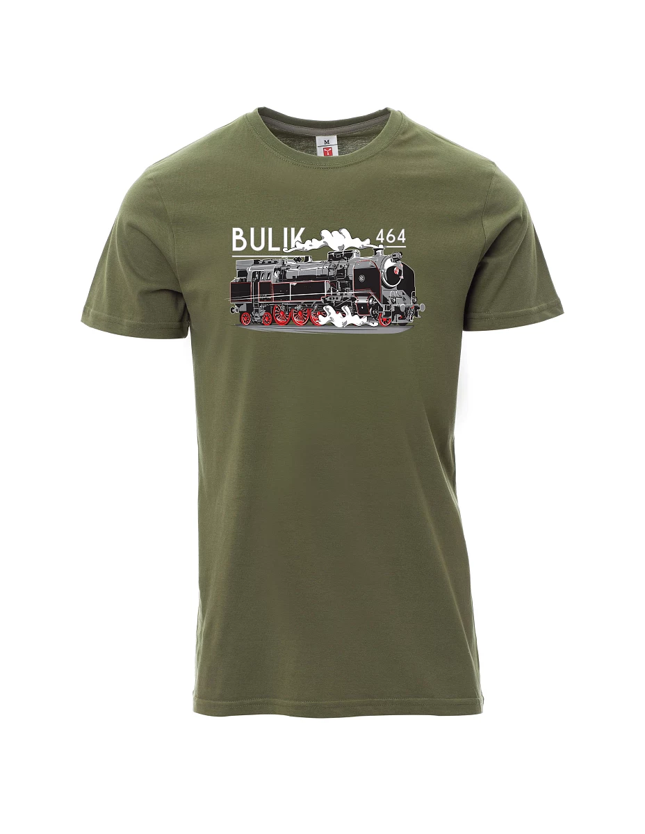 Męski t-shirt khaki Lokomotywa 464