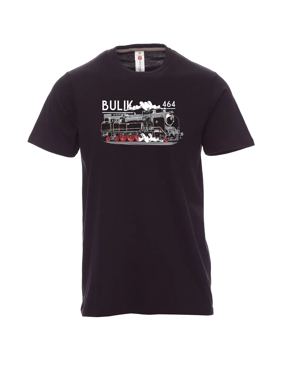 Męski t-shirt czarny Lokomotywa 464