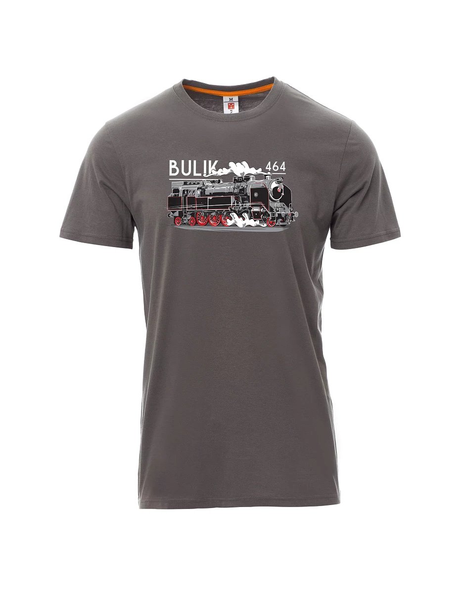 Męski t-shirt szary Lokomotywa 464