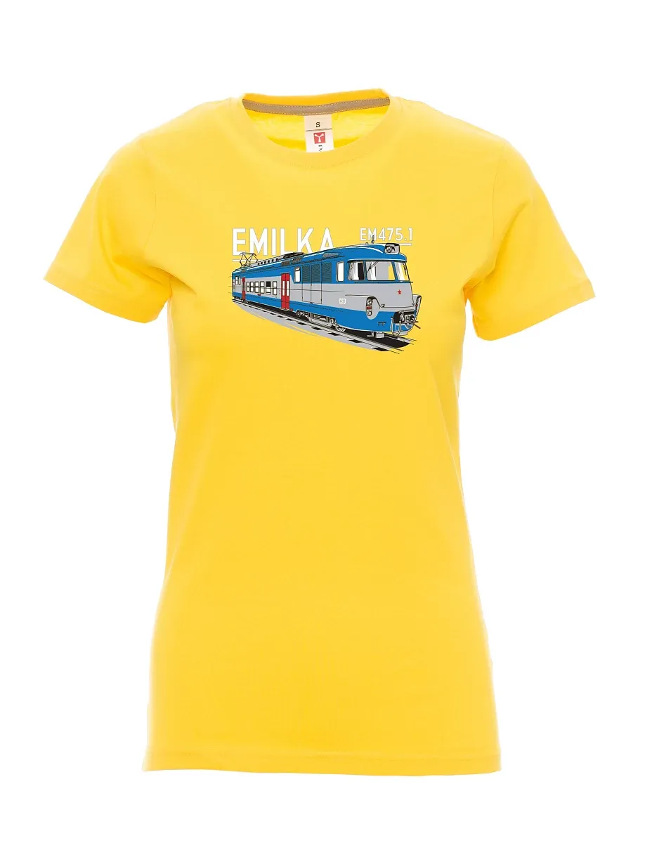 Damski t-shirt żółty Agregaty elektryczne 475,1