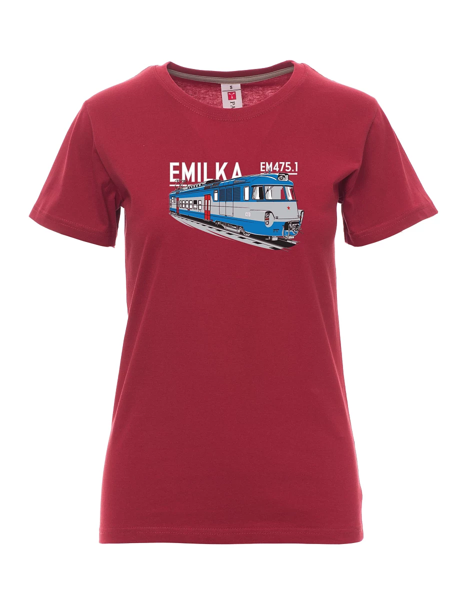 Damski t-shirt bordowy Agregaty elektryczne 475,1