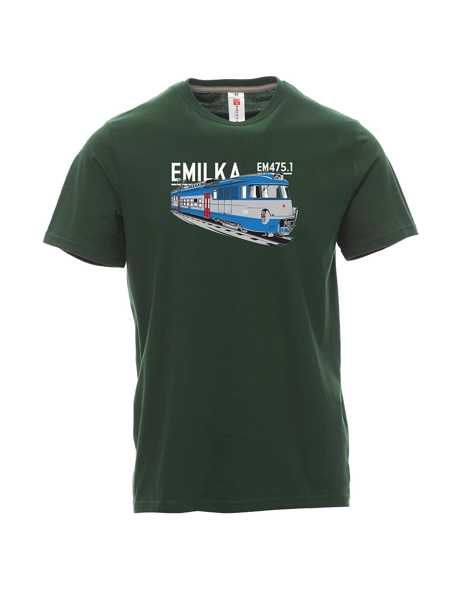 Męski t-shirt ciemnozielony Agregaty elektryczne 475,1