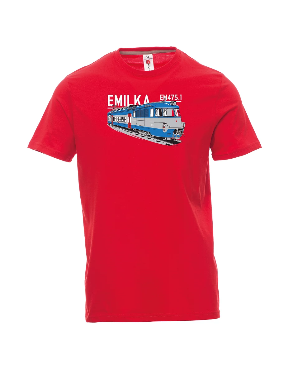 Męski t-shirt czerwony Agregaty elektryczne 475,1