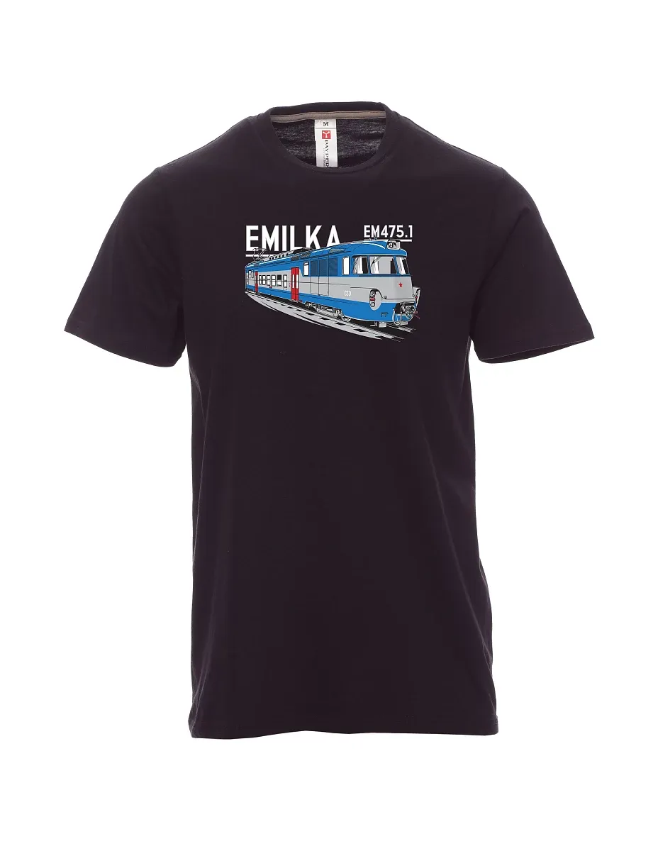 Męski t-shirt czarny Agregaty elektryczne 475,1