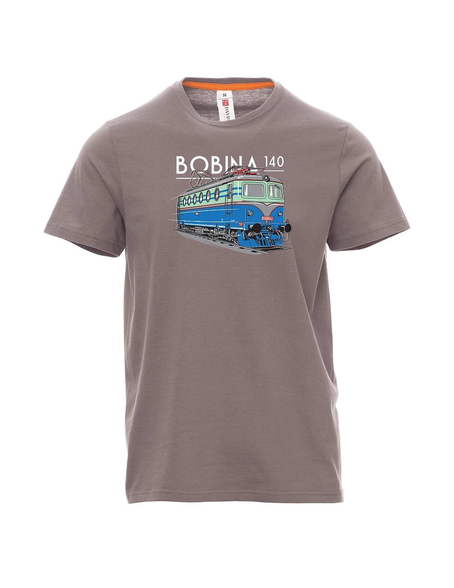 Męski t-shirt stalowa szarość Lokomotywa 140