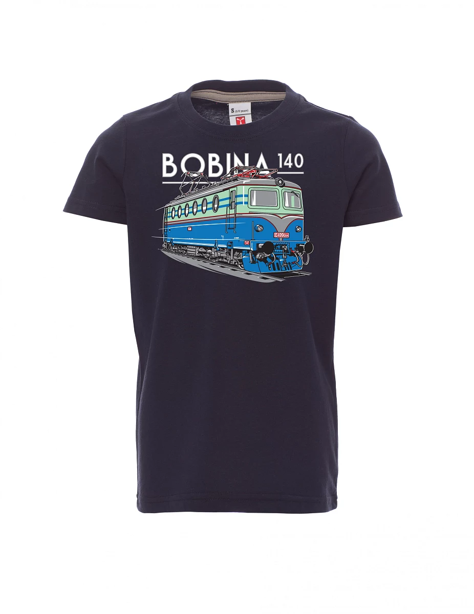 Dziecięcy t-shirt navy Lokomotywa 140