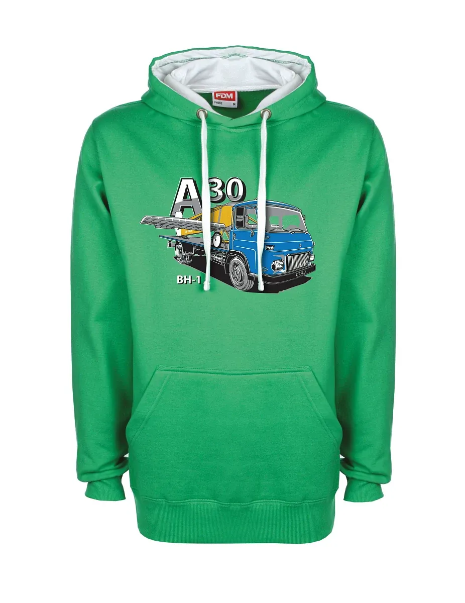 Bluza biało-zielona Avia A30 a samolot BH - 1