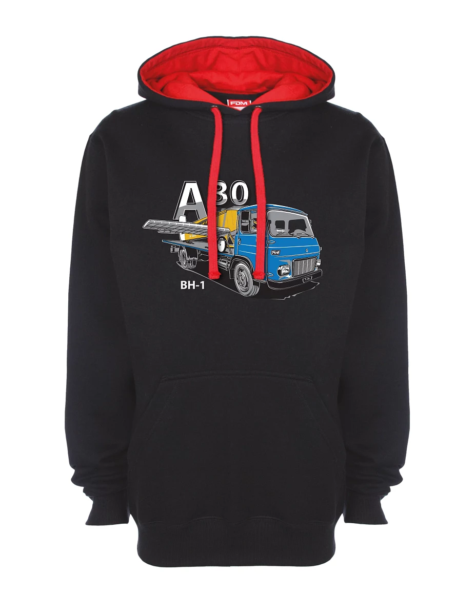 Bluza czerwono-czarna Avia A30 a samolot BH - 1