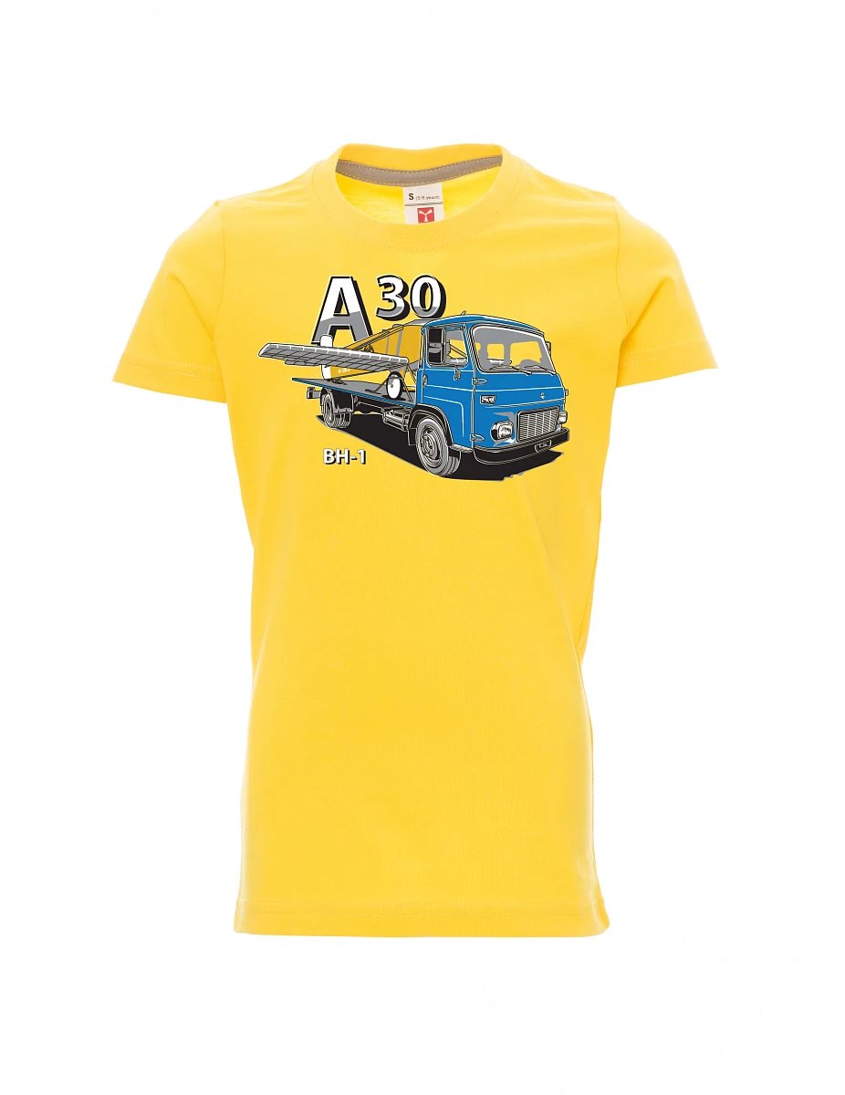 Dziecięcy t-shirt żółty Avia A30 a samolot BH - 1