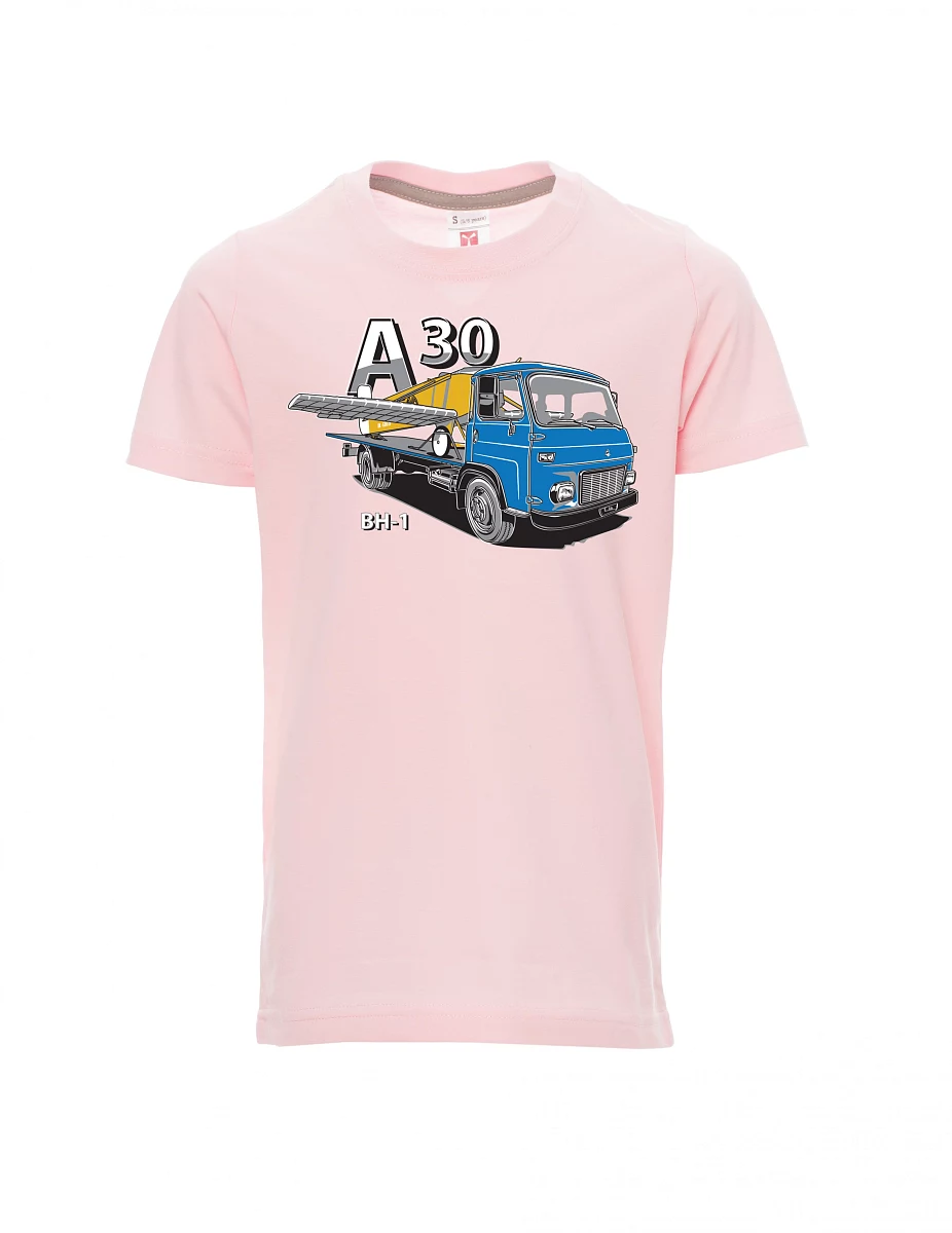 Dziecięcy t-shirt jasno różowy Avia A30 a samolot BH - 1