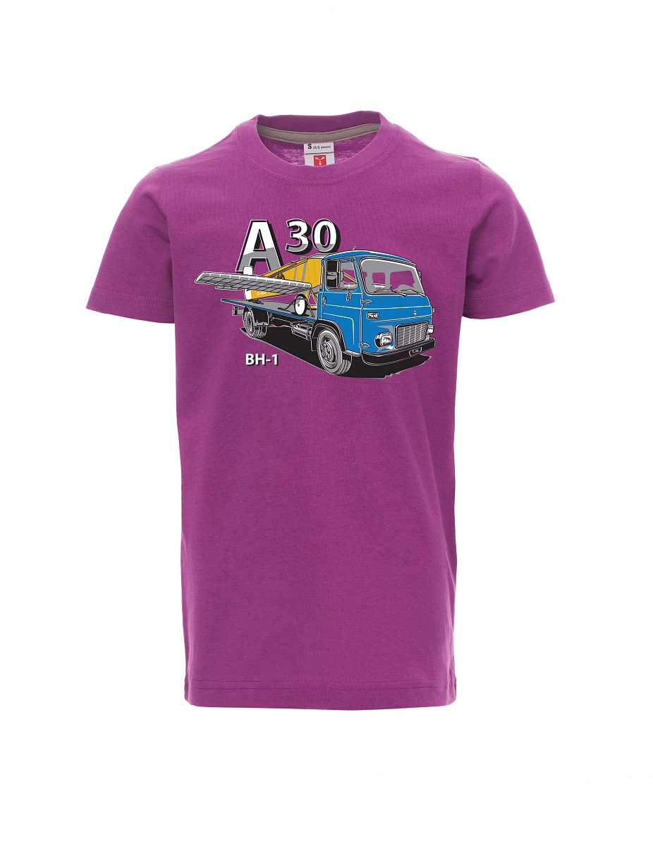 Dziecięcy t-shirt purpurowy Avia A30 a samolot BH - 1