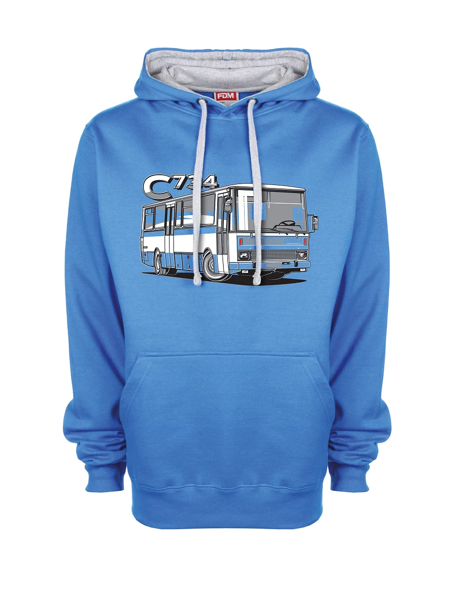 Bluza szaro-niebieska autobus C734